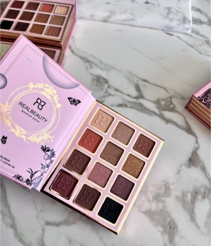 Real Beauty MAKEUP BOOK - EYESHADOW + BLUSHER + HIGHLIGHTER - Real Beauty Egypt