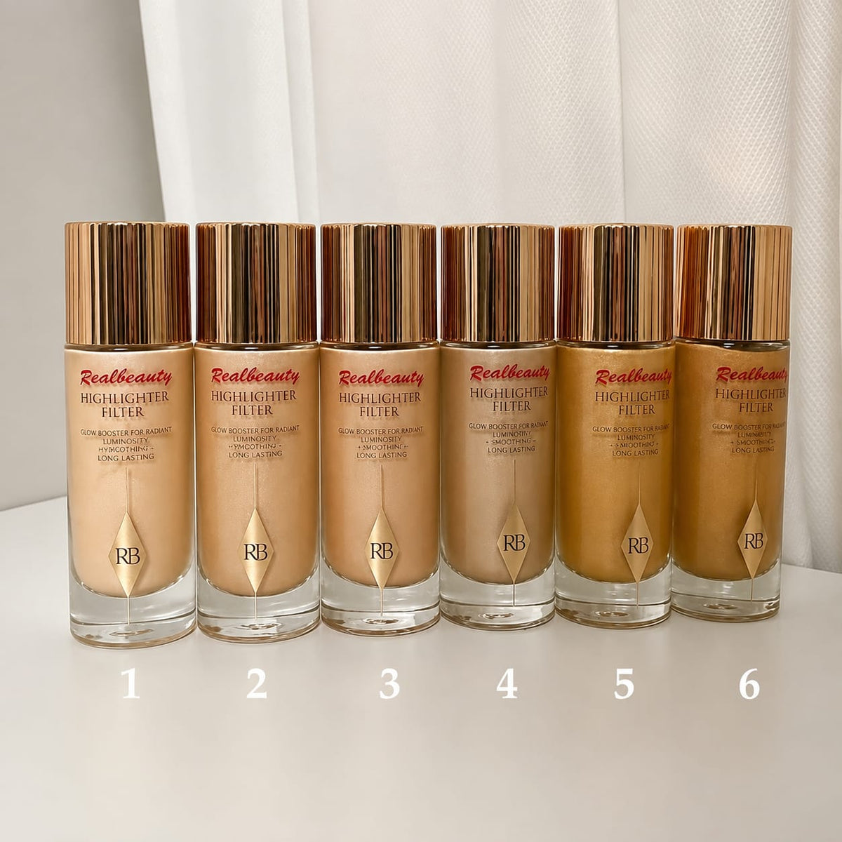 Real Beauty Highlighter Filter – Liquid Glow Booster - Real Beauty Egypt