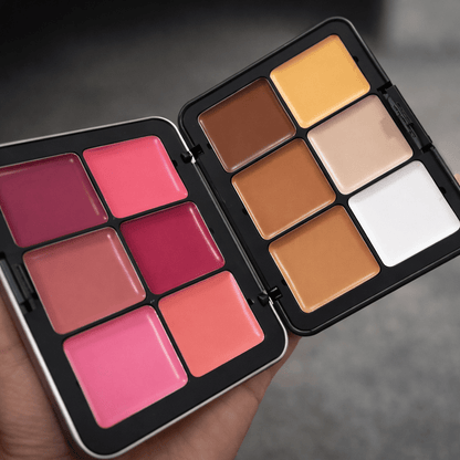 RealBeauty Professional Cream Blusher & Contour Palette – Long Lasting Makeup - Real Beauty Egypt