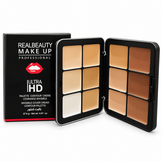 Real Beauty Ultra HD Cream Contour Palette – 12 Shades - Real Beauty Egypt