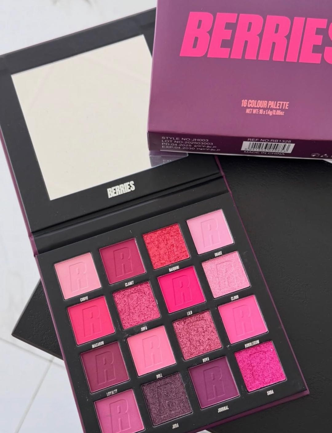 Real Beauty Berries Eyeshadow Palette – 16 Colours